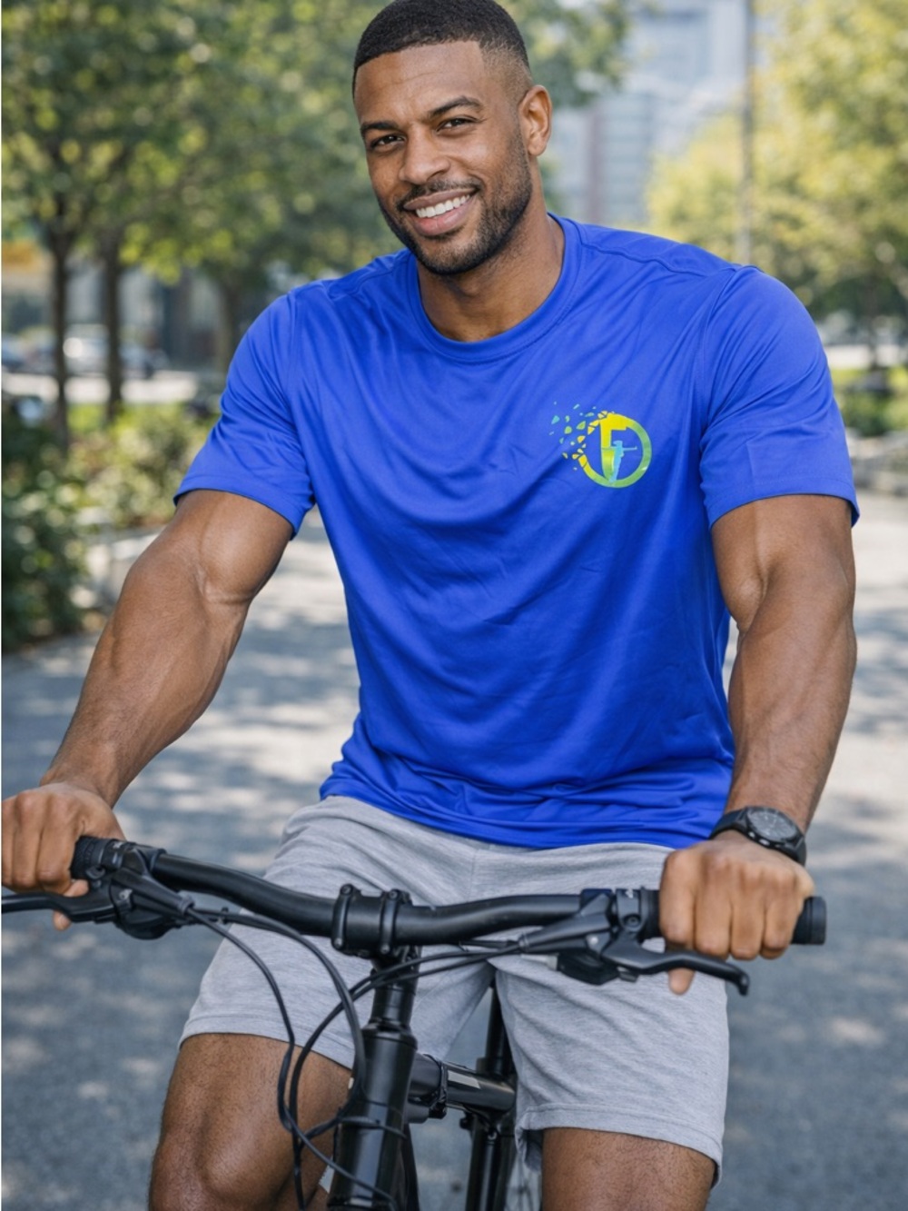 Men's Short-Sleeve Performance Tee in Royal Blue
